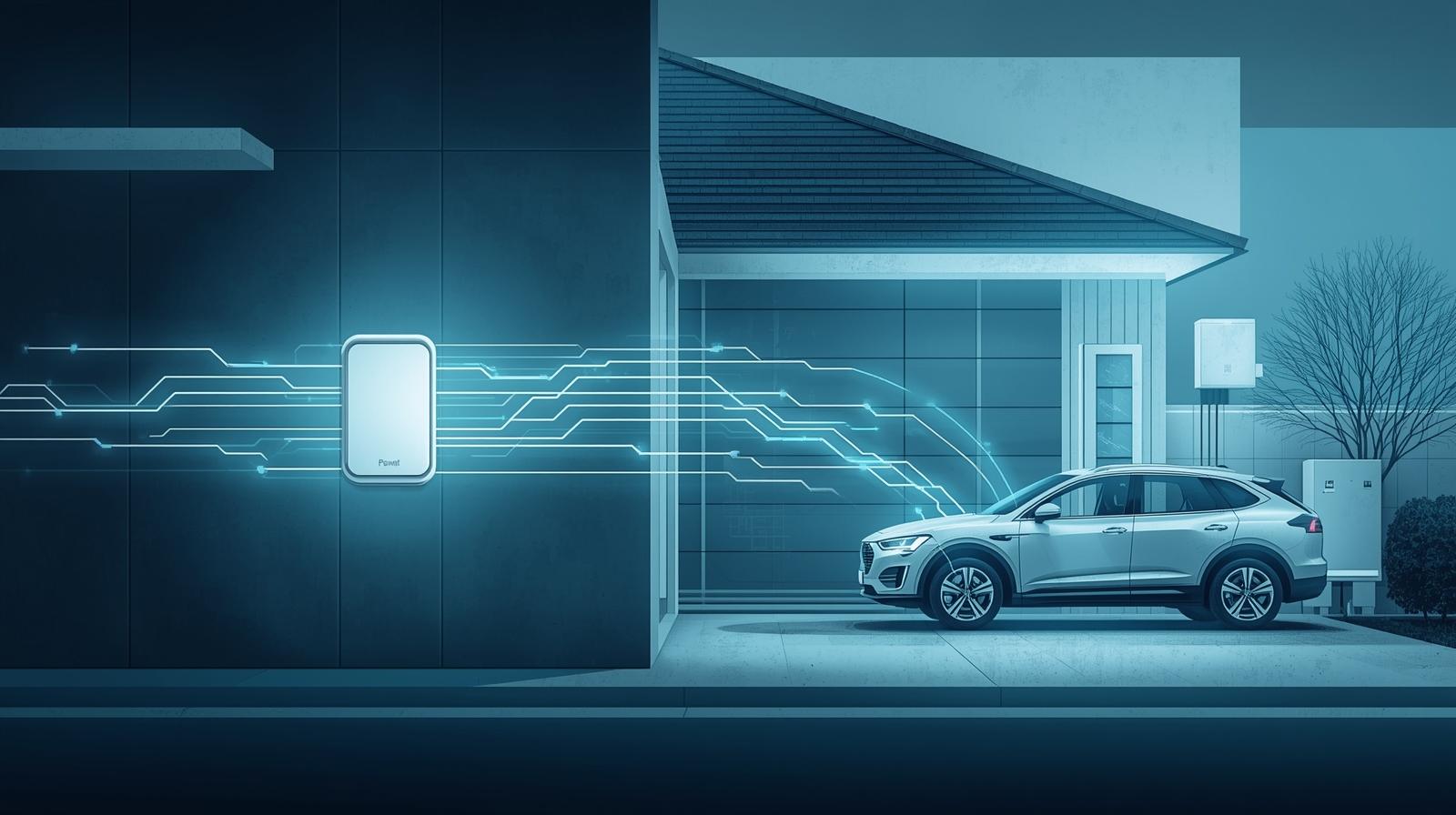 Batteriespeicher und Wallbox in Technikraum