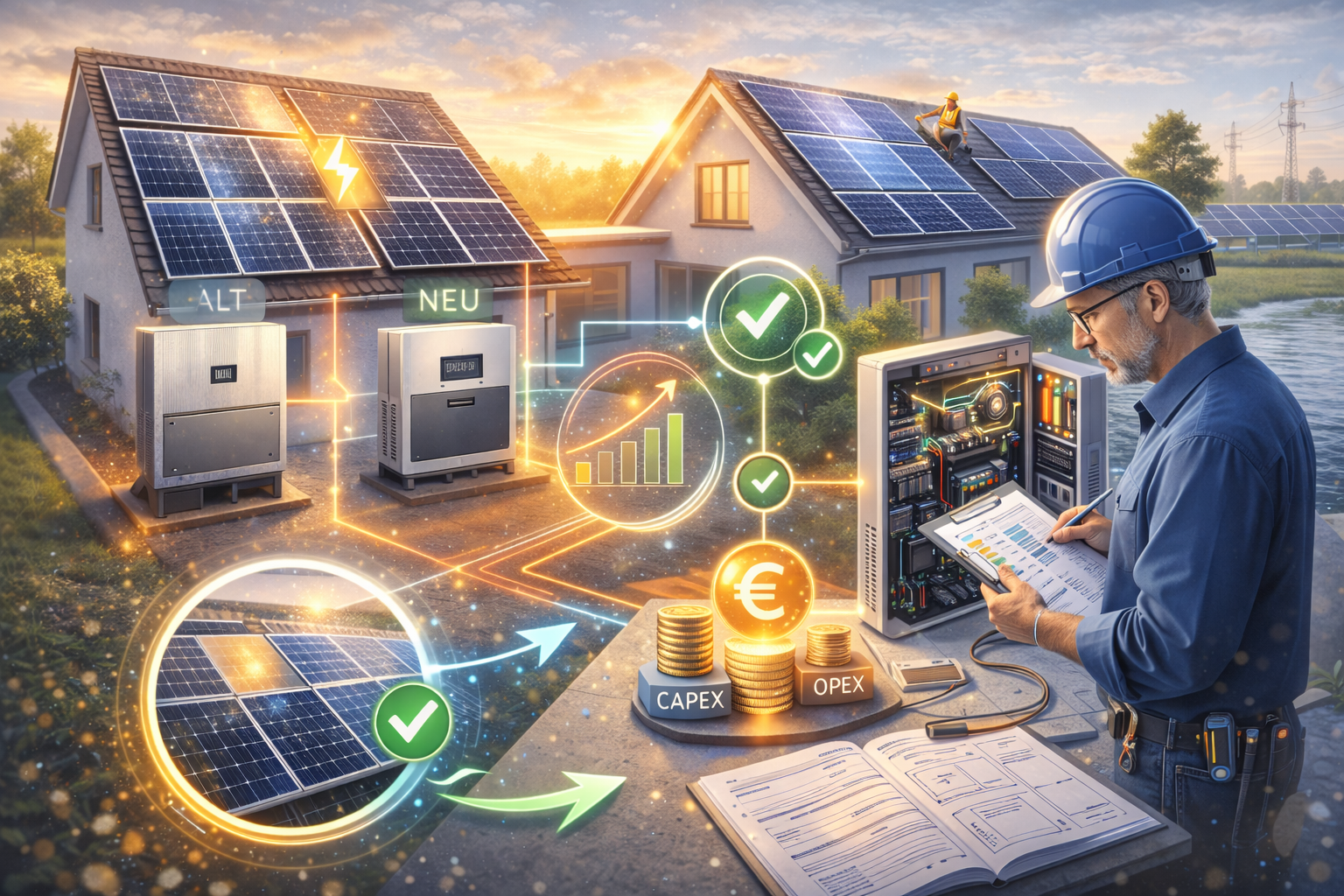 Repowering und Modernisierung einer Photovoltaikanlage