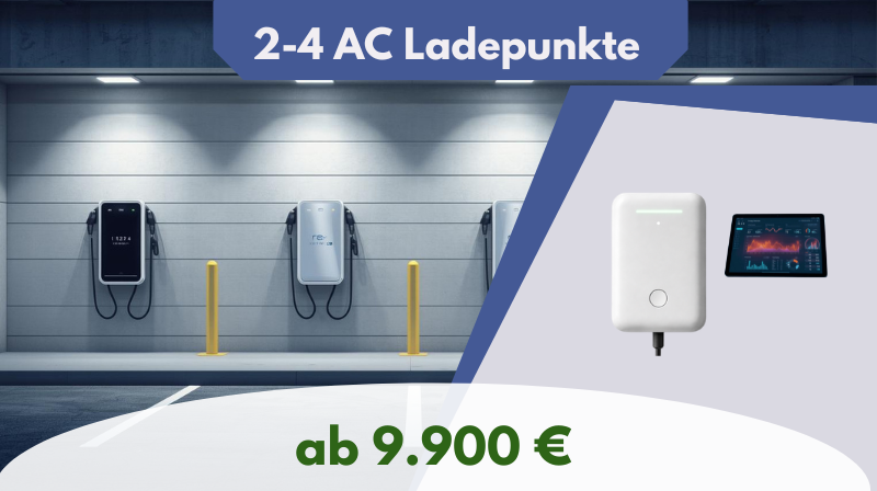 Ladepunkte auf Mitarbeiterparkplatz